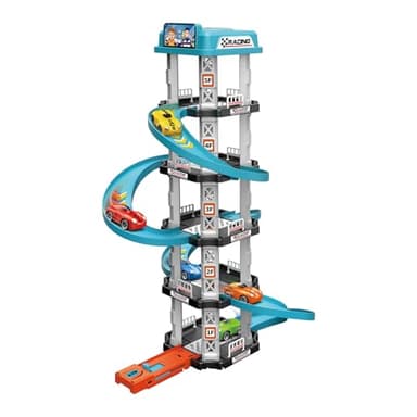 Parking Voiture Jouet - Ensemble De Jeu | Ensemble De Jeu De Garage | Garage De Voiture | Interactif De Montage des Rampes De Course | Jouets Éducatifs Préscolaires pour, Et