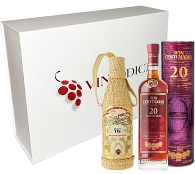 Coffret Rhums Vinaddict - Centenario 20 ans & Millonario. 2 x 70cl.