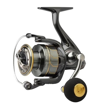 Mitchell MX2SW, Moulinet de pêche, Mer - Pêche côtière/de près, Le Moulinet de pêche en mer idéal pour Une Large Gamme d'applications, Design résistant à la Corrosion, Unisexe, Argent et Or, 7000