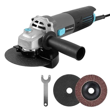 Cecotec Meuleuse d’Angle Électrique RadialPower 780 Filtra. 780W, Filtres pour Protéger le Moteur, Compatible avec des Disques de 115mm, Vitesse jusqu’à 12 000 tr/min, Inclut 2 Disques et Mallette