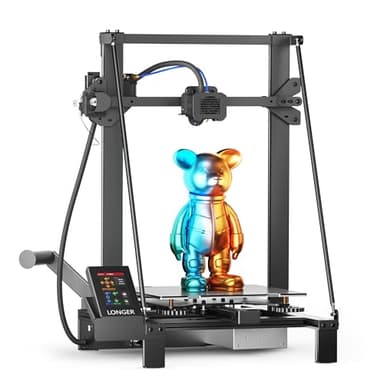 LONGER Imprimante 3D LK5 Pro, Grande Taille d'impression 30 x 30 x 40 cm, avec écran Tactile 4,3 ", Open Source, kit Double Ventilateur amélioré, précision 0,1 mm, Carte mère 32 Bits