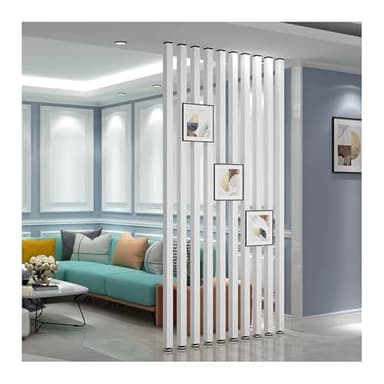 Interieur Home Privacy Screens Partition Post,Colonne De Séparation Murale Debout, Écrans De Confidentialité/Pilier De Séparation De Pièce,Claustra Intérieur Separation(6root,125cm/49.2in/4.10ft)