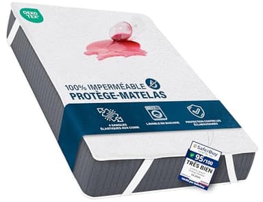 Utopia Bedding Protège Matelas 140 x 190 cm Imperméable, 4 Coins Elastiques, Certifié Oeko TEX, Alèse Drap Housse, Matelas Couvre, Respirant