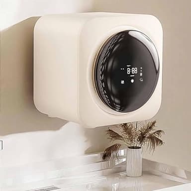 MLYYYDSS Lave-Linge électrique Compact Mural, Lave-Linge à Chargement Frontal, capacité de 3,5 L, Lave-Linge à Chargement Frontal, Peu encombrant, Mini-Machine à Laver Automatique