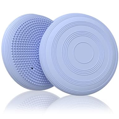 GLOSKIN Coussin d'équilibre avec pompe - Diamètre de 34 cm - Coussin d'équilibre orthopédique - Coussin d'équilibre - Coussin de bureau - Coussin de sport - Coussin d'air pour massage