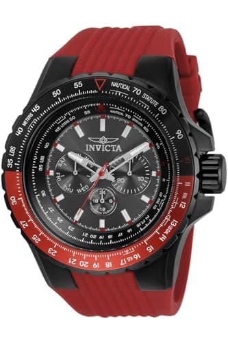 INVICTA Aviator Montre Homme Mouvement à Quartz en Acier Inoxydable - 50mm