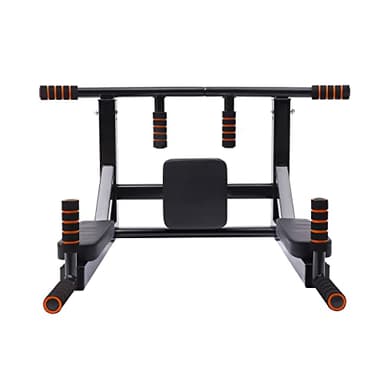 440 LBS Barre de traction murale multifonctionnelle moderne pour dip Convient pour la maison, le bureau, la salle de sport et d'autres endroits (noir)