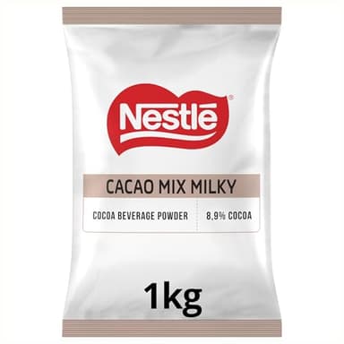 NESTLÉ Cacao Mix Milky Taste (Lacté) - Chocolat Chaud Instantané - A Mélanger avec de l'Eau - Cacao en Poudre Certifié Rainforest Alliance - Sachet de 1kg