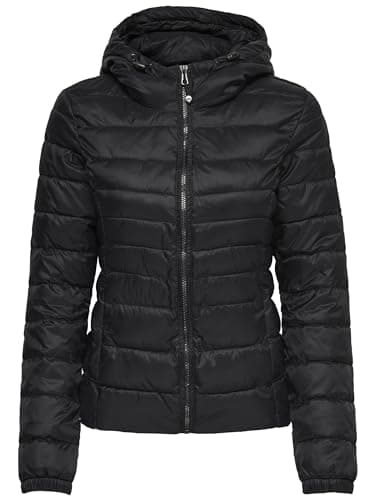 ONLY NOS Femme Onltahoe Hood Jacket Otw Noos Blouson, Noir (Black), M EU