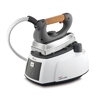 Polti Vaporella™ 505 Pro Centrale Vapeur avec Chaudière, Fer Professionnel, 3,5 bar, Débit Vapeur 90 g/min, Semelle Aluminium, Poignée Liège, Blanc