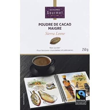 Monoprix Gourmet Poudre de cacao maigre du Sierra Leone - La boîte de 250 g