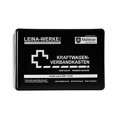 Leina 10002 Moteur Véhicule Kit de Premiers Secours, Standard Noir/Blanc