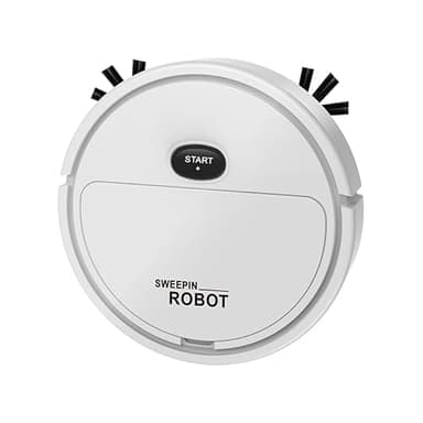 Générique Robot Aspirateur, Robot Aspirateur et Laveur pour Un Nettoyage Complet, Autonomie 90 Minutes, Ultra-Fin, Efficace et Silencieux, Idéal pour Poils d'animaux et Sols Durs.