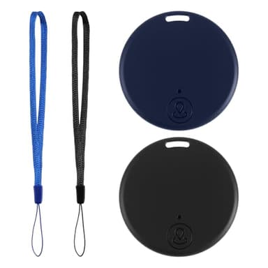 2Pcs Traceur GPS Bluetooth 5.2 Intelligent Multi-Objets–Localisateur Compatible iOS Android pour Clés, Portefeuille, Valise, Bike,Animaux,Enfant –Alarme Sonore, Batterie Longue Durée Bleu et Noir