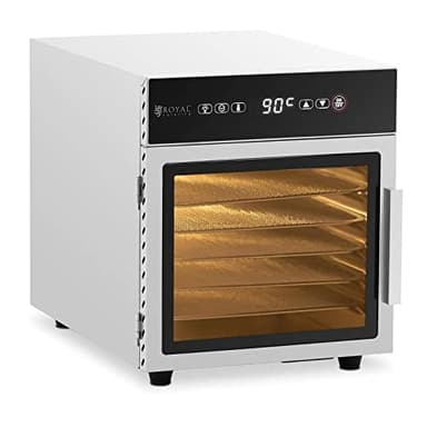 Royal Catering RCDA-500/15S Déshydrateur alimentaire Inox 500 W 6 étagères Sèche alimentaire Déshydrateur professionnel