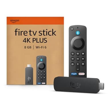 Amazon Fire TV Stick 4K Plus, avec prise en charge du Wi-Fi 6 et des technologies Dolby Vision/Atmos et HDR10+