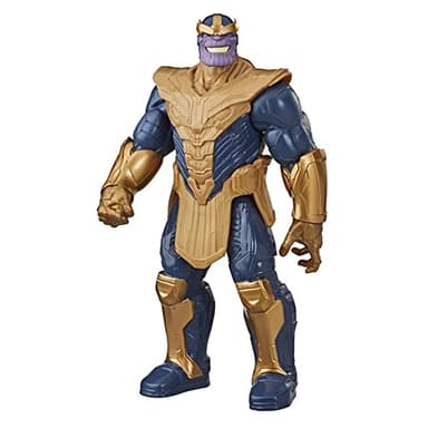 Avengers Figurine Thanos Marvel Titan Hero Series Blast Gear Deluxe de 30 cm, inspirée des Bandes dessinées Marvel, pour Enfants à partir de 4 Ans Multicolore
