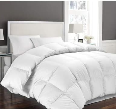 HOMEROKK Couette 240 X 260 cm Blanche 450GR/M² Microfibre Douce - Qualité supérieure - (2 Places)