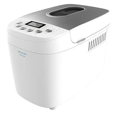 Cecotec Machine à Pain Bread&Co 1500 PerfectCook. 850 W, Pain jusqu'à 1,5 kg, 15 Programmes automatiques, 15 Heures programmables, Cuve qui convient pour un nettoyage au lave-vaisselle