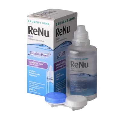 ReNu MPS Sensitive Eyes Solution Lentilles de Contact Souples - Solution d’Entretien Douce Multifonction pour les Yeux Sensibles - Produit Lentille pour Lentilles de Contact Souples, 100ml