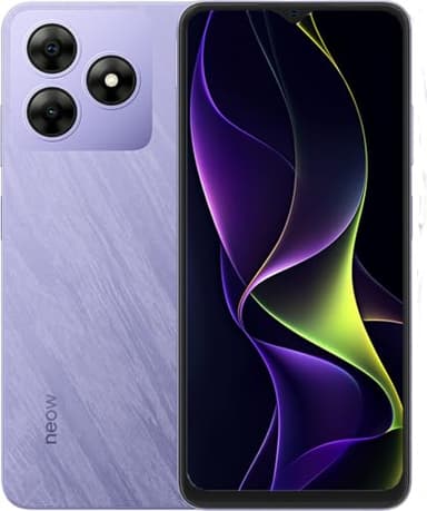 Neow Safe Smartphone Android 14 4G | Écran 6.56" HD+ | Smartphone pour Ado | Applis Scolaires & Ludiques Préinstallées | Coque Silicone Offerte (Violet)