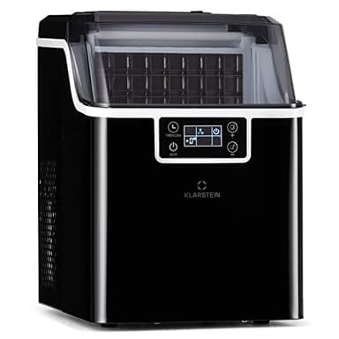Klarstein Machine a Glacons, Machine à Glacons pour la Maison, Machine a Glacon 3,2 litres, Fonctionnement Rapide, Ice Maker 20kg de Glace, Petits et Grands Glaçons, Machines à Glaçons Autonettoyante