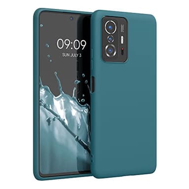 kwmobile Housse Compatible avec Xiaomi 11T / 11T Pro Coque - Housse de téléphone Protection Souple en Silicone - pétrole Mat
