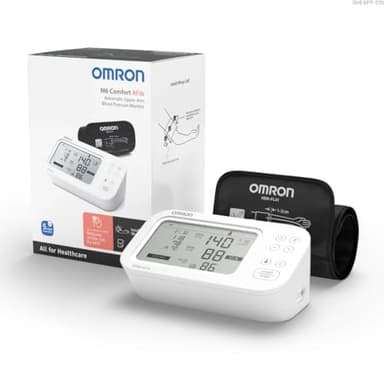 Omron M6 Comfort Tensiomètre avec détection AFib – Brassard automatique, précis cliniquement, facile à utiliser, pour la surveillance à domicile