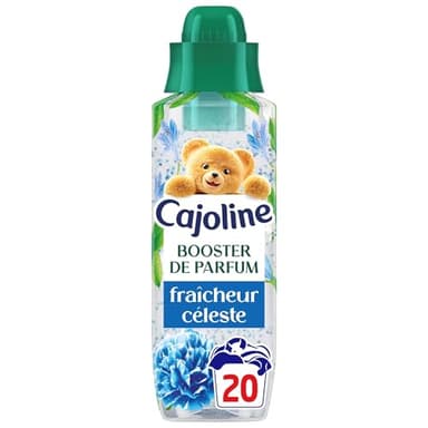 Cajoline Parfum de linge liquide infusé en perles booster pour lessive, Fraîcheur Céleste Elixir, 20 lavages 460ml