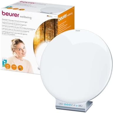 Beurer TL 100 Lampe LED lumière du jour et lumière d'ambiance 2 en 1, avec fonction de changement de couleur, commande pratique par application
