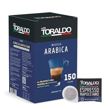 CAFFÈ TORALDO - MISCELA ARABICA - Box 150 DOSETTES ESE44 7g