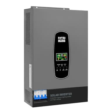 DATOUBOSS 6200W Onduleur Solaire Hybride 48V, Onde Sinusoïdale Pure, Champ PV Jusqu’à 8500W, Puissance PV 6500W, Protection Contre la Foudre, Démarrage sans Batterie, MPPT 120A Intégré, Off-Grid