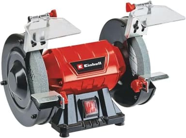 Einhell Touret à meuler TC-BG 150 (puissance de 150 W, pour les petites et grandes réparations) Livré avec meule de dégrossissage et meule de ponçage fin K36/K60