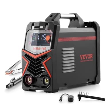VEVOR Poste à Souder TIG, 140 A, Machine de Soudage 4 en 1, Grand Écran LED, DC Pulse TIG/DC Pulse MMA/Lift TIG/MMA (Stick), Soudeur Électrique avec Démarrage à Chaud Onduleur IGBT Contrôle Synergique