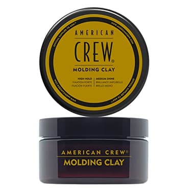 American Crew - Molding Clay - Cire coiffante Modelante - Produit Coiffant Fixation Forte et Brillance Moyenne - Crème Cheveux Styles Coiffés & Décoiffés - 85ml