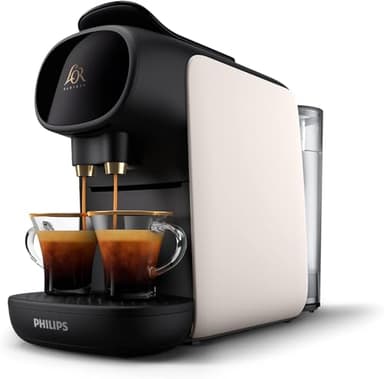 Philips L'Or Barista Sublime, Machine à Café à Capsules, compatible capsules Nespresso, Capsules XXL pour 1 café double ou 2 cafés à la fois, Blanc, (LM9012/00)