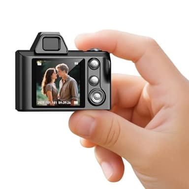 Appareil Photo Numérique - Maxmango 1080P Mini Appareil Photo Portable 64 Go, 1,3" Porte-Clés Caméscope de Poche pour Les Voyages et Le Divertissement, Cadeaux pour Débutants