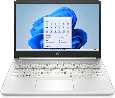 HP Laptop 14s-dq5001sf, Ordinateur Portable, Intel Core i3 1215U, 8 Go RAM, 256 Go SSD, Intel UHD Graphics, Écran 14" HD, Antireflet, Windows 11 S, Clavier AZERTY, Argent