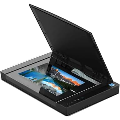 Scanner à plat professionnel pour numérisation de documents et photos haute résolution, numérisation rapide en 4 secondes avec technologie LED, idéal pour l'archivage et le partage via PDF/e-mail