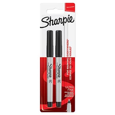 Sharpie marqueurs permanents | pointe ultrafine | noirs | pochette de 2