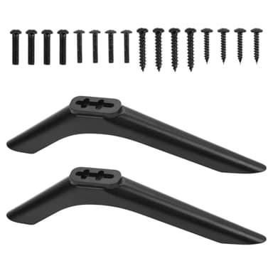 Pied TV Universel pour TCL Support TV avec Jeu Vis et Patins Antidérapants ABS Pied de Tele Compatible avec la Plupart des Téléviseurs de 32 à 55 Pouces Espacement des Trous de Montage de 13 à 30 mm