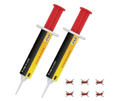 ATAQ - Pack de 2 Gel Appât 10g Anti Cafards Puissant Professionnelle - Blattes - Insecticide - Éradicateur Efficace - Élimine Rapidement les Cafards – Formule professionnelle - résultat rapide