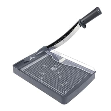 JIELISI A4 Massicot Outil de Scrapbooking avec Protection de Sécurité et Verrouillage de la Lame Couper Papier et Photo,12 Pouces le Coupe Papier à Guillotine Peut Couper jusqu'à 12 Feuilles