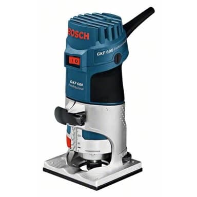 Bosch Professional affleureuse GKF 600 (avec clé plate, butée parallèle, guide de coupe, pinces de serrage 6+8 mm, coffret de transport)