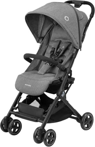 Maxi-Cosi Lara², Poussette Canne, 0-4 ans, 0-22 kg, Poussette Bebe Légère et Compacte, 3 Positions d'Inclinaison, Position Allongée, Pliage Automatique, Bandoulière, Select Grey