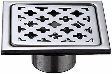 Siphon de sol en acier inoxydable 10 cm haute brillance extra-plat pour douche à l'italienne 0,5 cm Cadre A