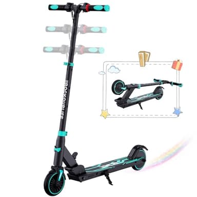 RCB TECH Trottinette Electrique Enfants (8-12-16 Ans) - Trottinette électrique Pliable pour Enfants - Autonomie Max 16 KM - Max 20 KM/H - Cadeau pour Enfant & Adolescents