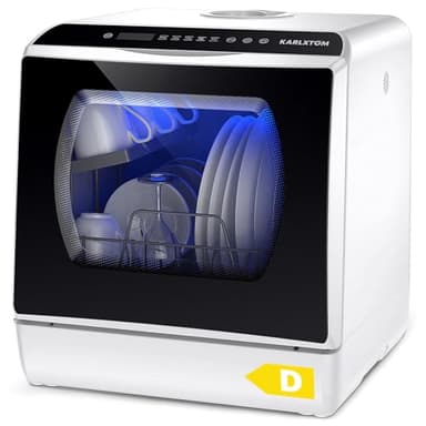 Karlxtom Lave-vaisselle de table, Mini Lave-vaisselle avec Comman destactiles à LED, 45CM, 6 Programmes, Lavage des fruits, Soins Pour Bébés