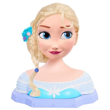 JP Disney La Reine des Neiges Deluxe Elsa Tête de Coiffure Sans Couleur