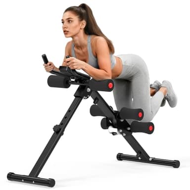 RELIFE REBUILD YOUR LIFE Machine d'Abdominaux Entraîneur Pliable Banc Abdos Inclinable Équipement de Musculation pour Gym à Domicile Fitness Multifonction Abdos Cuisses Fessiers Home Gym